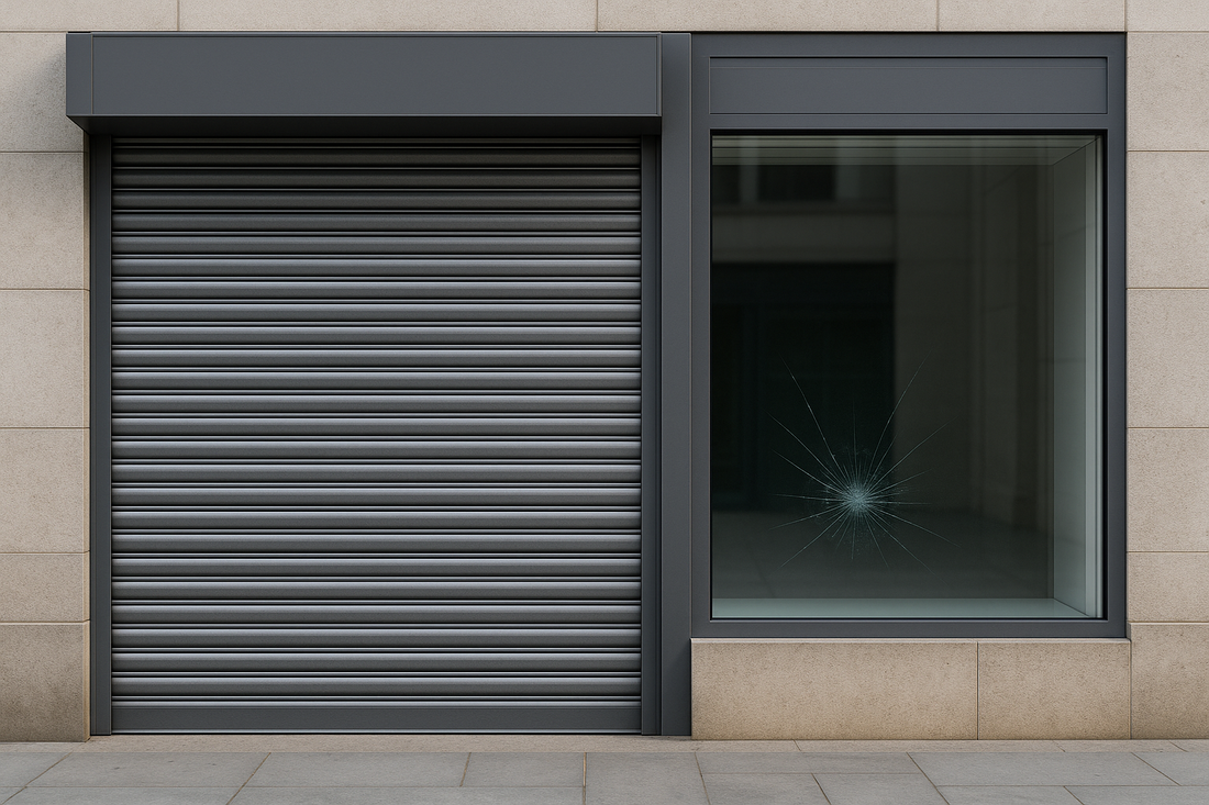 normes vitrine blindée et rideau métallique